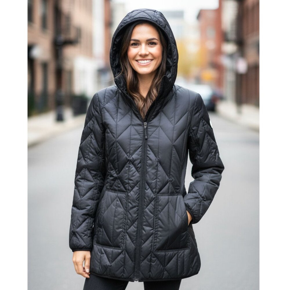 Nobis Hester Quilted Hooded Black Jacket Size Women's Size XS NWT